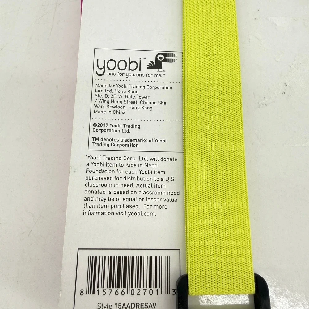 Yoobi Pencil Pouch Kids OS Multi Checkered Adjustable Notebook Strap 15AADRESAV